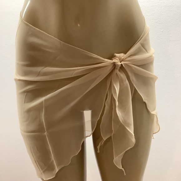 Zuliana Earth Tones Chic Sheer Sarong Wrap Skirt Bundle Of 3. New - Picture 9 of 11